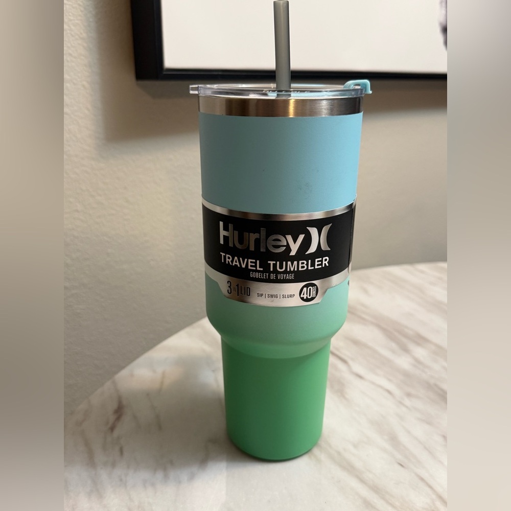 Hurley 40 oz tumbler new with tags